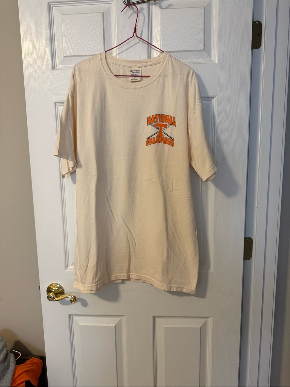Tennessee Vols Baseball Champion Cream Short-Sleeve Tee